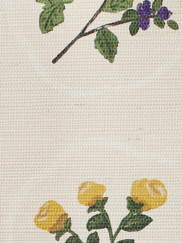 montaigne stripe peach grasscloth