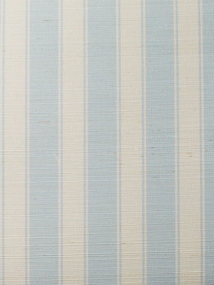 ojai stripe baby blue grasscloth