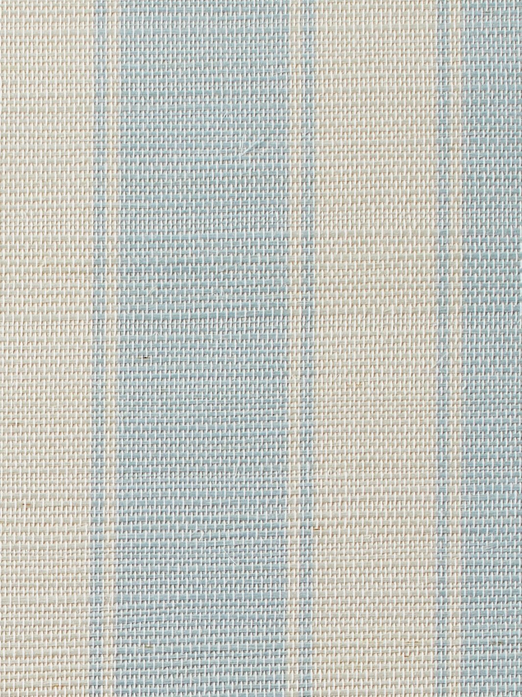 'Ojai Stripe' Grasscloth' Wallpaper by Wallshoppe - Baby Blue