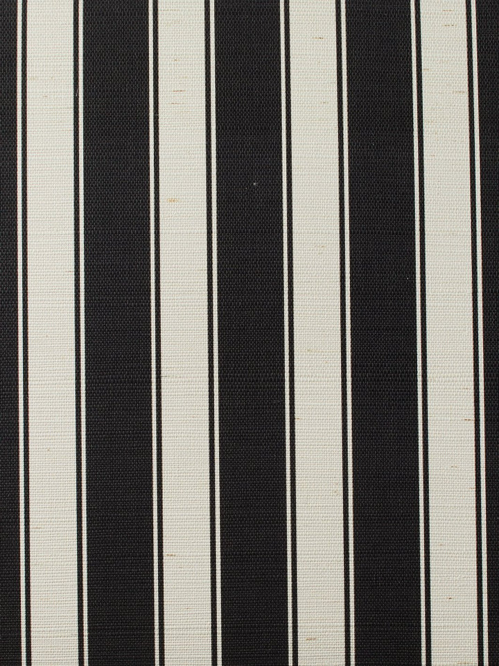 ojai stripe black grasscloth