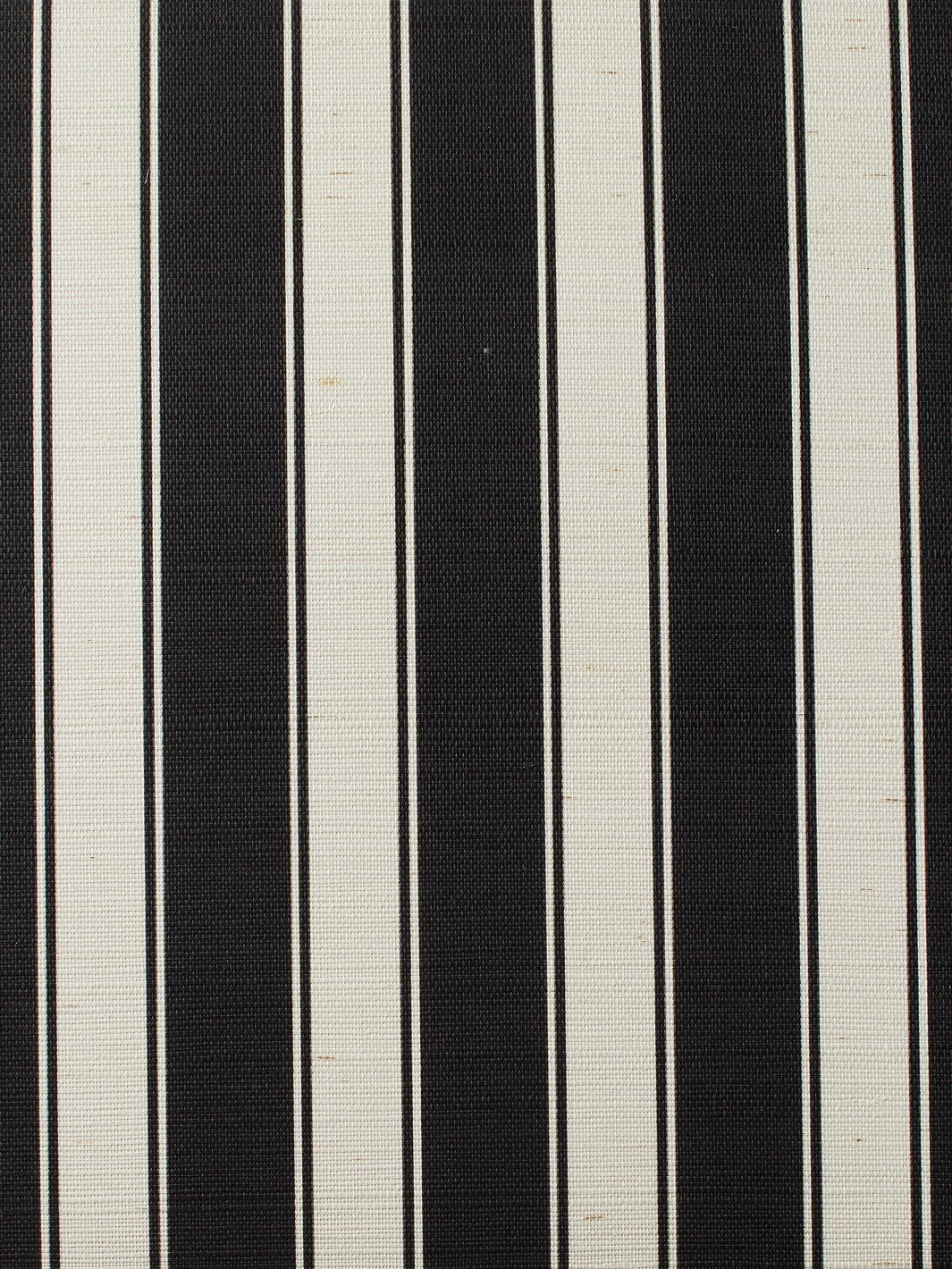 'Ojai Stripe' Grasscloth' Wallpaper by Wallshoppe - Black
