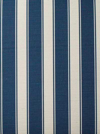 'Ojai Stripe' Grasscloth' Wallpaper by Wallshoppe - Cadet Blue