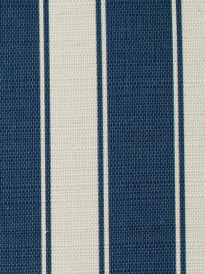 'Ojai Stripe' Grasscloth' Wallpaper by Wallshoppe - Cadet Blue