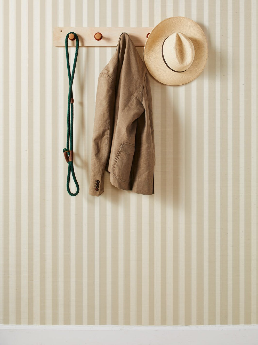 ojai stripe iced chai grasscloth