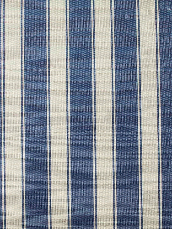 ojai stripe navy grasscloth