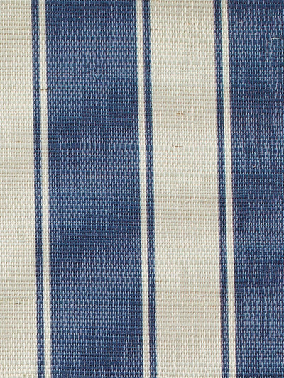 'Ojai Stripe' Grasscloth' Wallpaper by Wallshoppe - Navy
