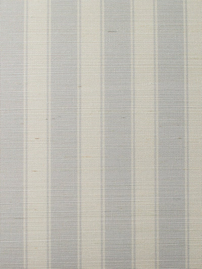 'Ojai Stripe' Grasscloth' Wallpaper by Wallshoppe - Silver