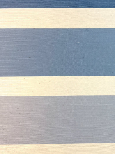 'Ombre Stripe' Grasscloth' Wallpaper by Barbie™ - Blue