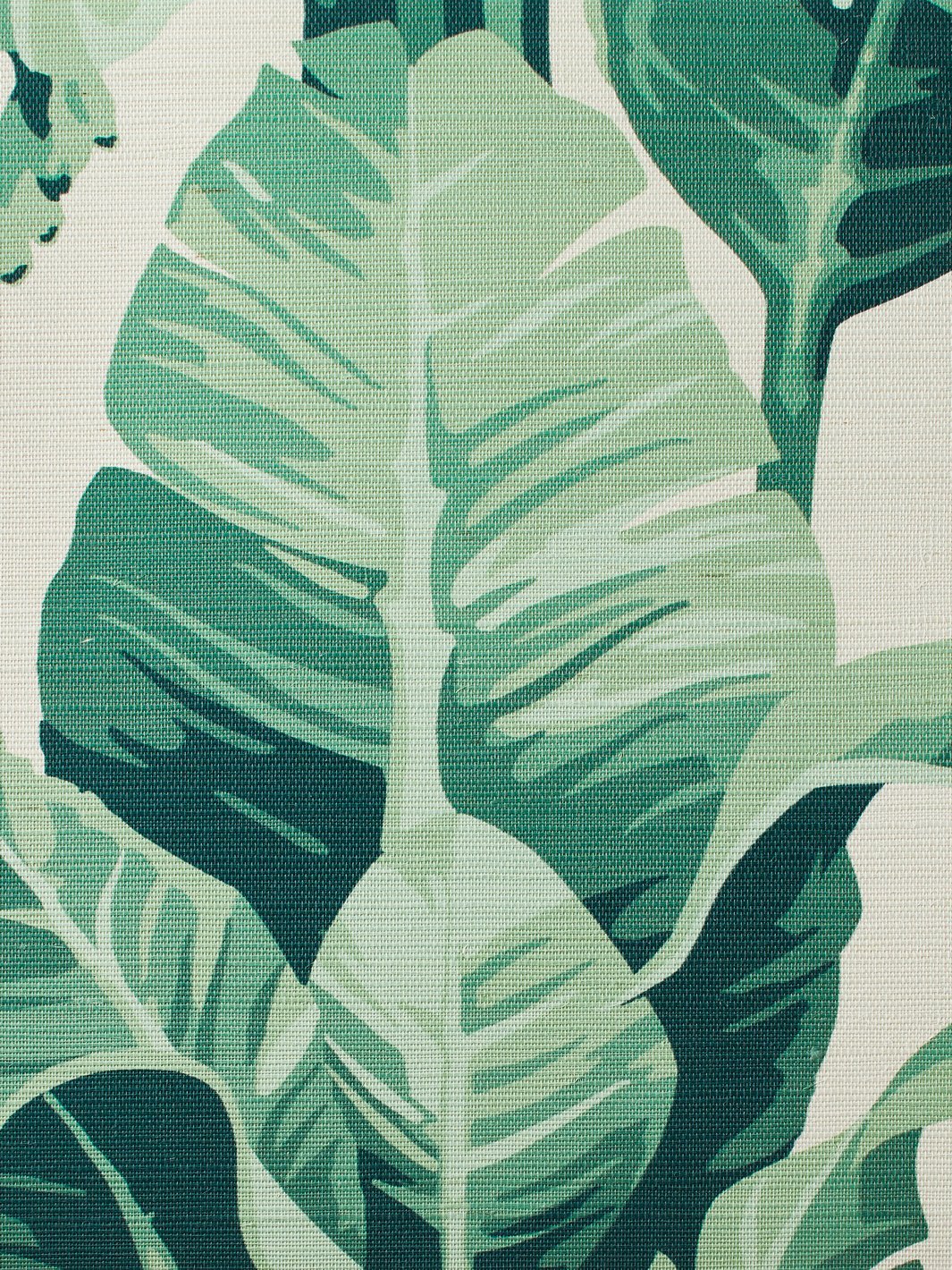 'Pacifico Palm' Grasscloth' Wallpaper by Nathan Turner - Ivory