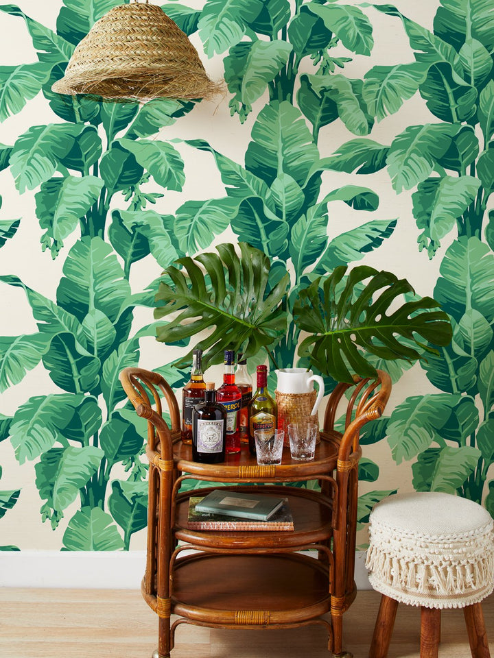 pacifico palm ivory grasscloth