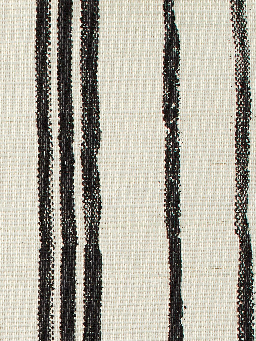 painted stripes black grasscloth