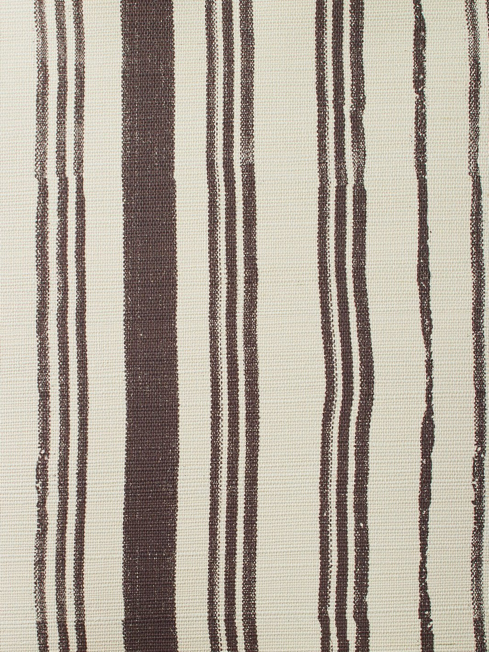 painted stripes chocolate grasscloth