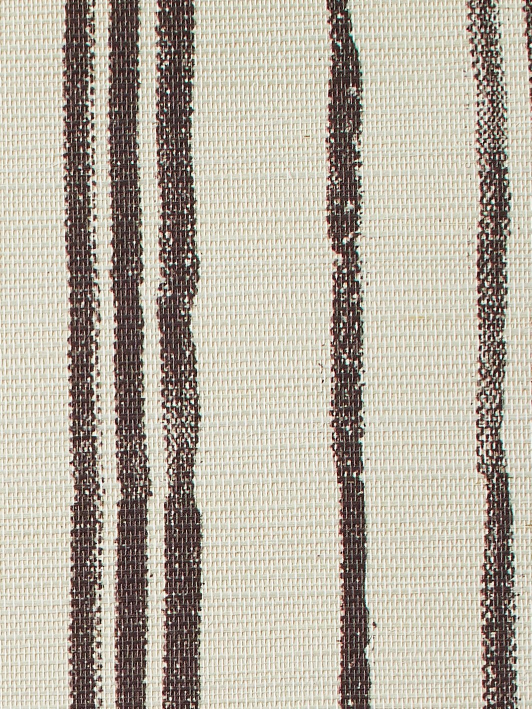 'Painted Stripes' Grasscloth' Wallpaper by Nathan Turner - Chocolate