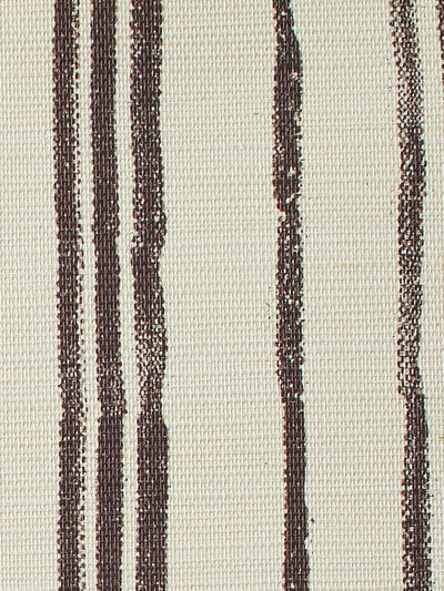 painted stripes chocolate grasscloth