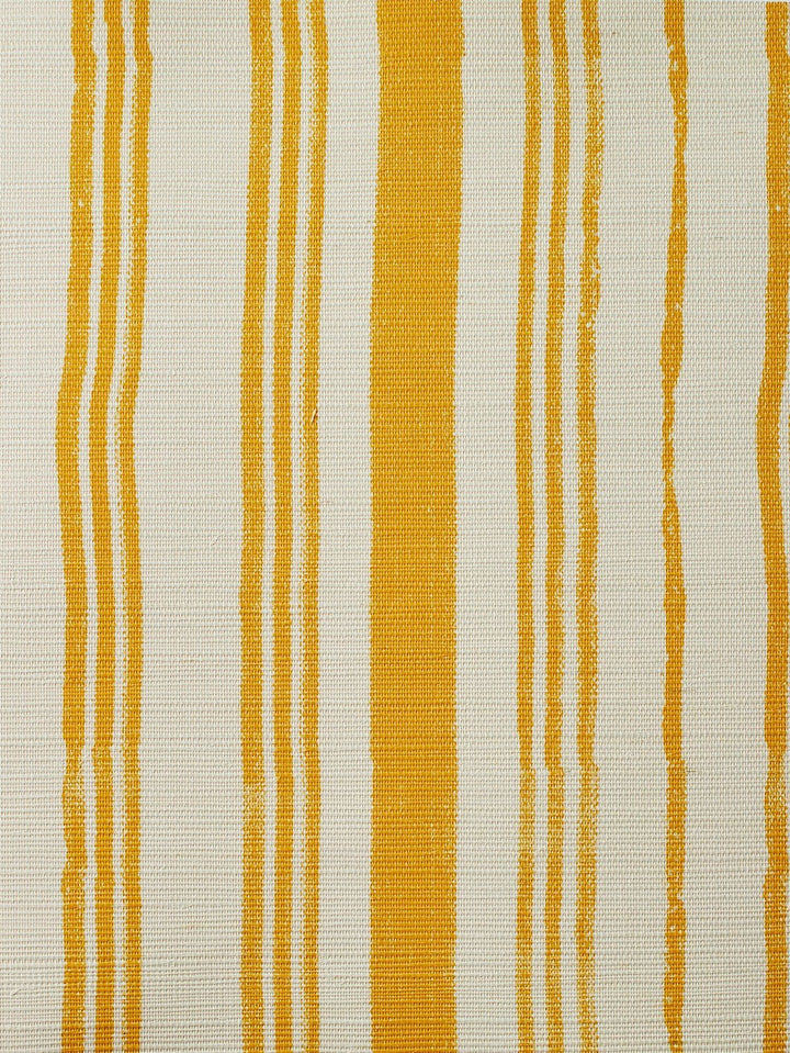 painted stripes gold grasscloth