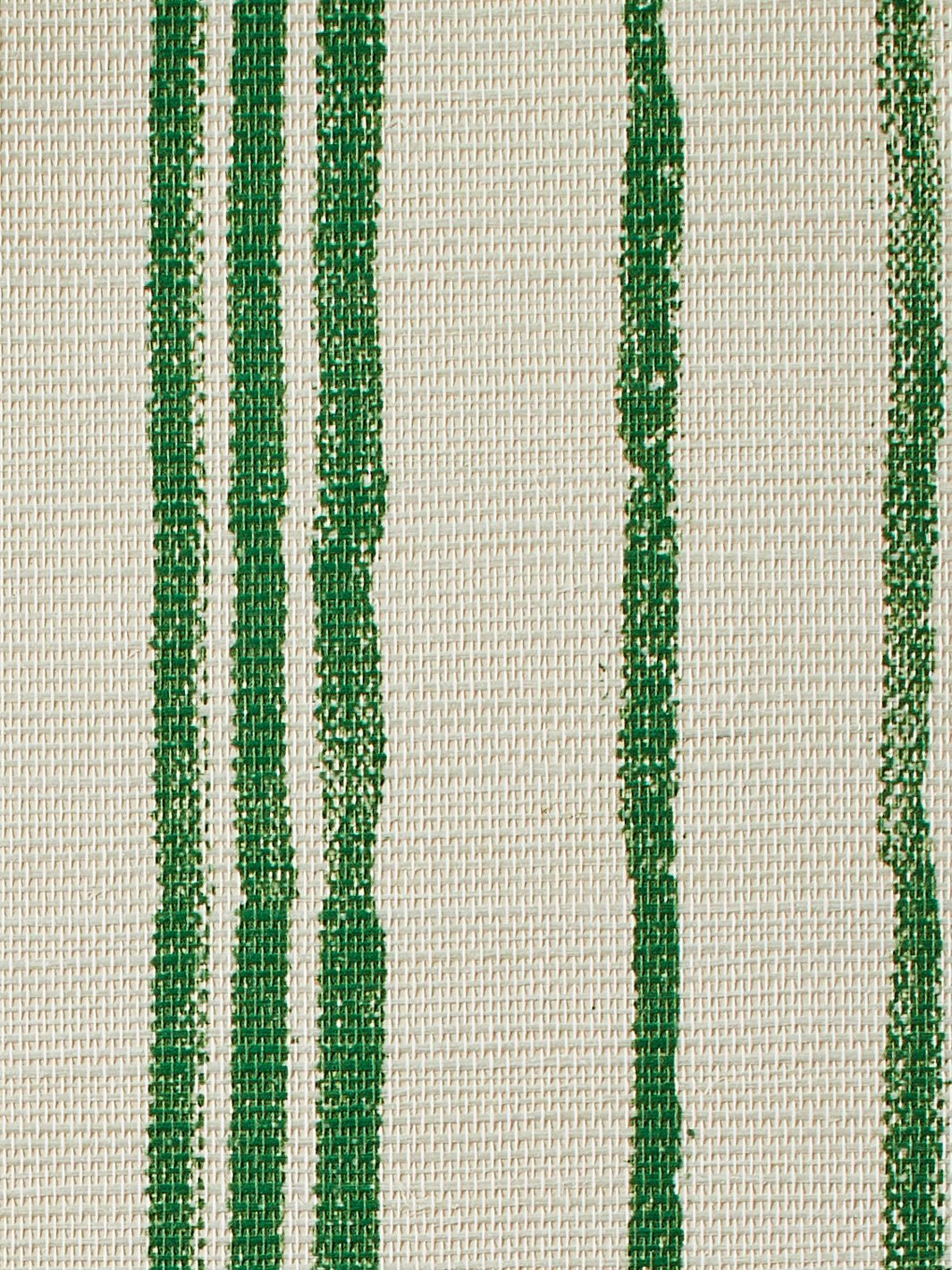 painted stripes green grasscloth
