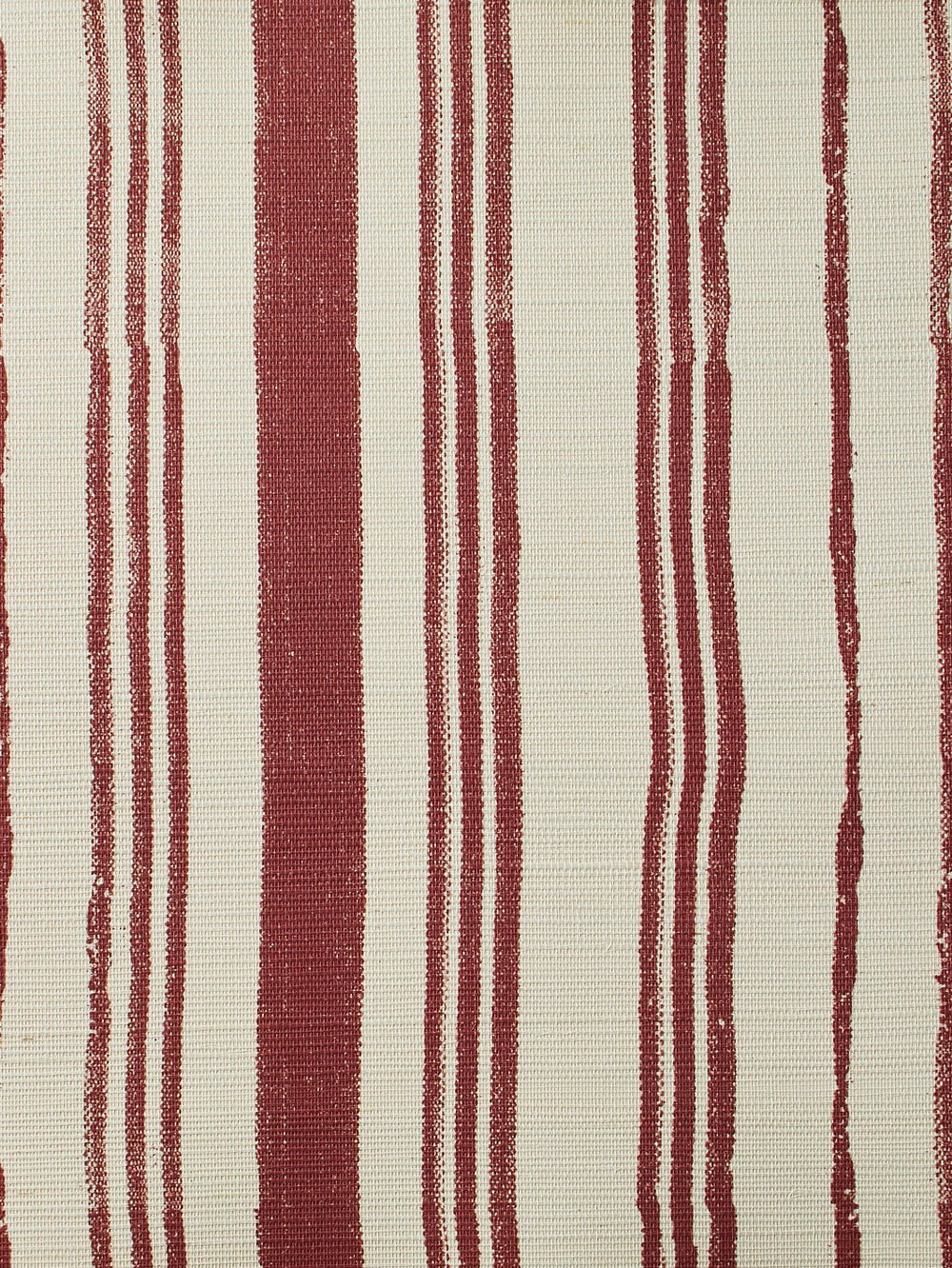 painted stripes rust grasscloth