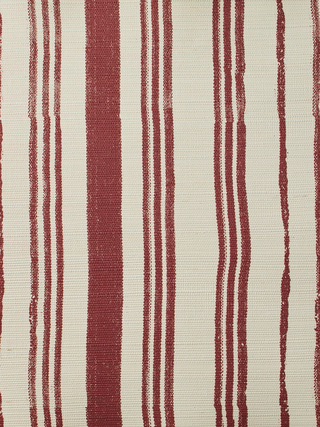 painted stripes rust grasscloth