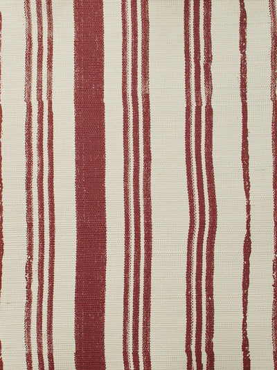 'Painted Stripes' Grasscloth' Wallpaper by Nathan Turner - Rust