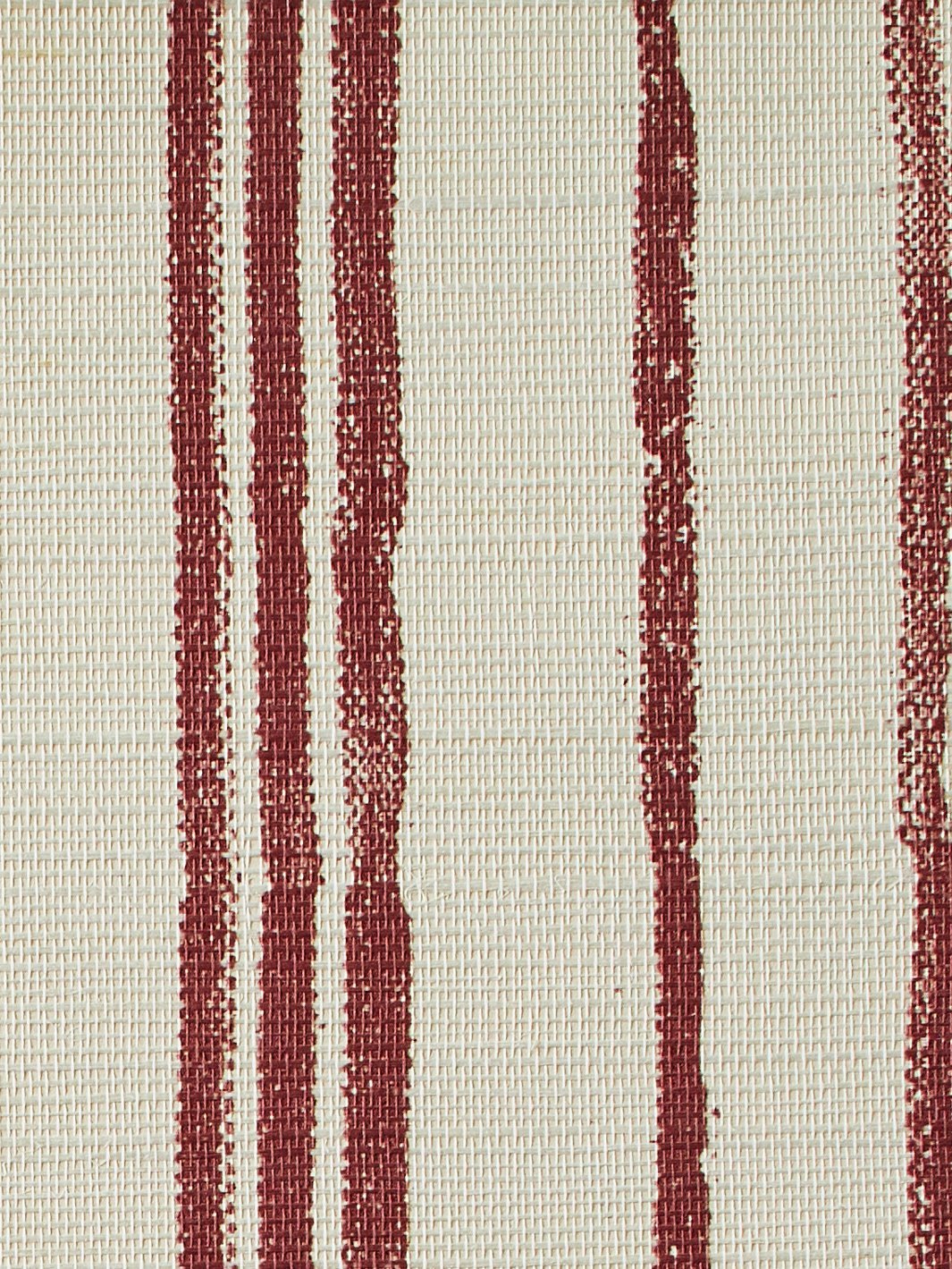 painted stripes rust grasscloth