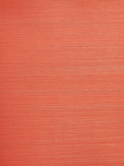 'Solid Grasscloth' Wallpaper by Wallshoppe - Persimmon