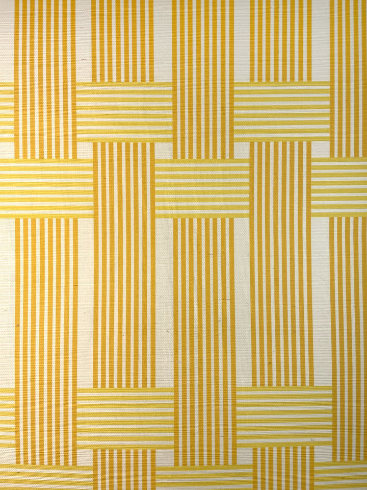 roman holiday woven grasscloth wallpaper by barbie marigold
