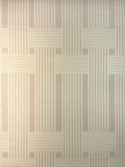 'Roman Holiday Woven' Grasscloth' Wallpaper by Barbie™ - Oyster