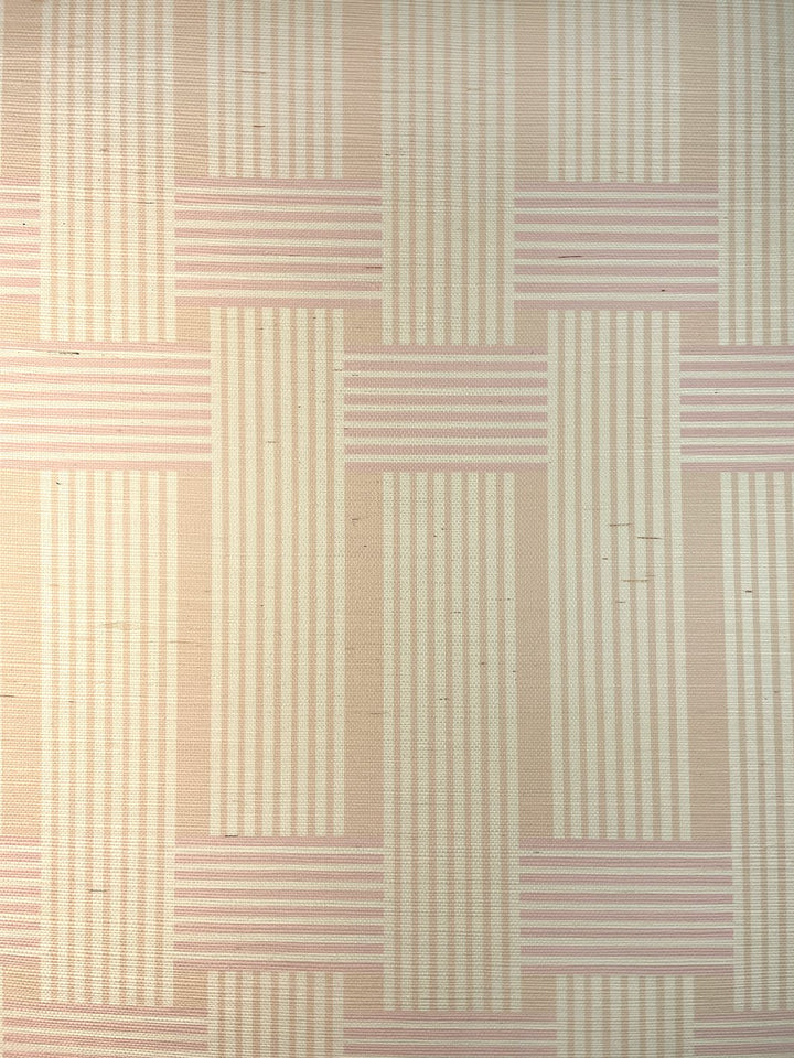 roman holiday woven grasscloth wallpaper by barbie peach