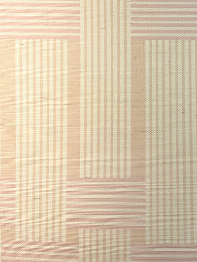 'Roman Holiday Woven' Grasscloth' Wallpaper by Barbie™ - Peach