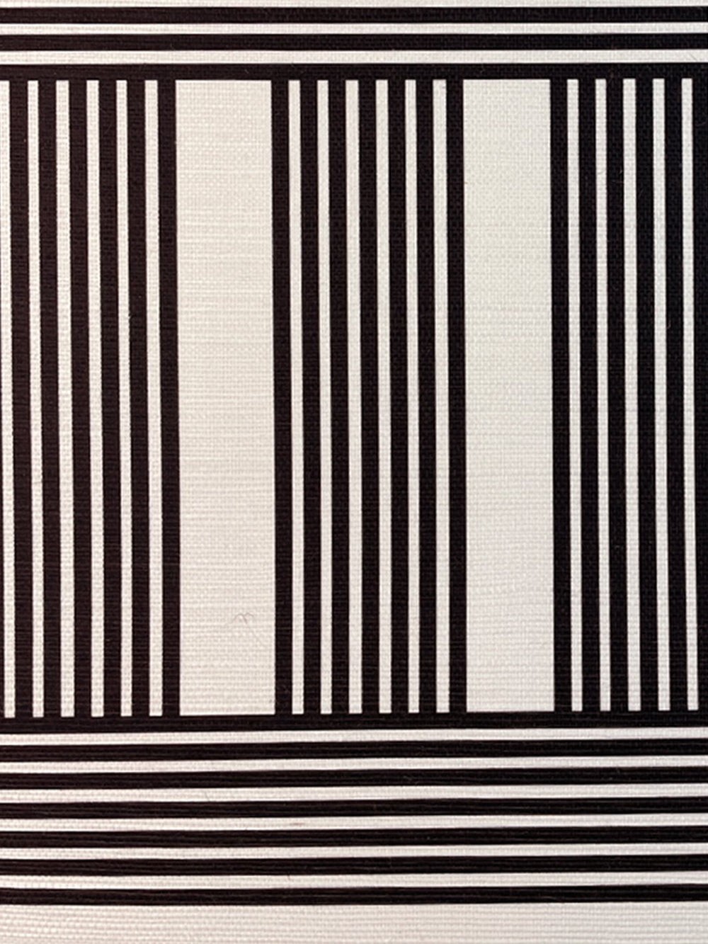 roman holiday grid grasscloth wallpaper by barbie black