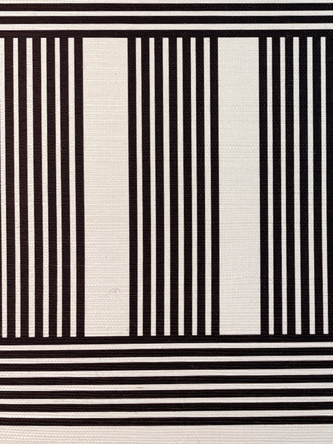 roman holiday grid grasscloth wallpaper by barbie black