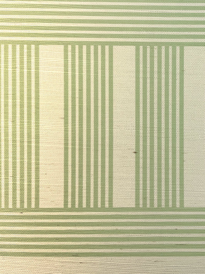 roman holiday grid grasscloth wallpaper by barbie spring green