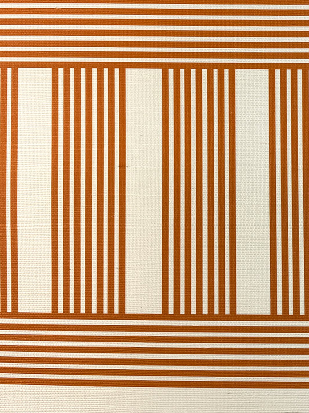 roman holiday grid grasscloth wallpaper by barbie terracotta