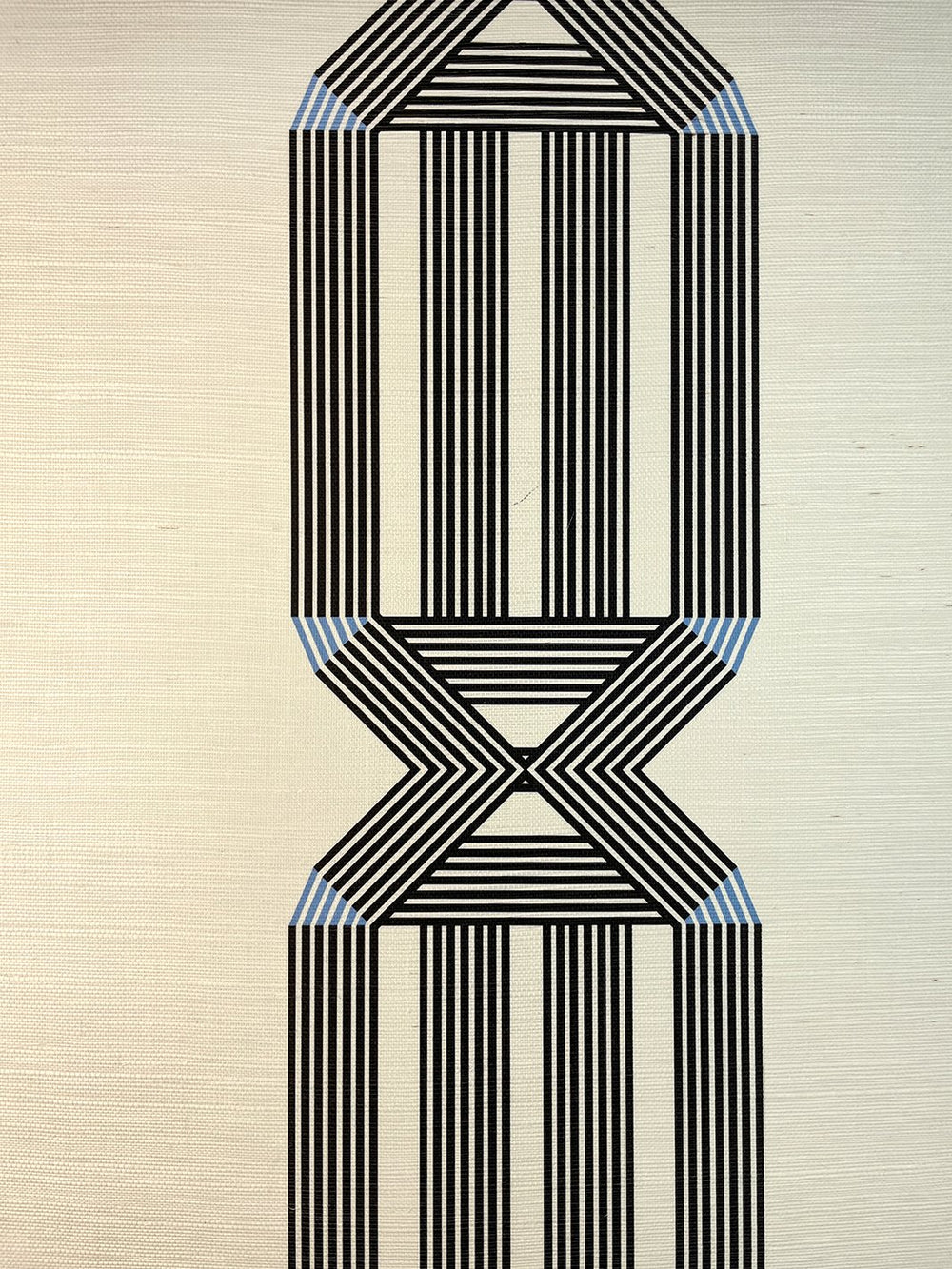 roman holiday key grasscloth wallpaper by barbie black