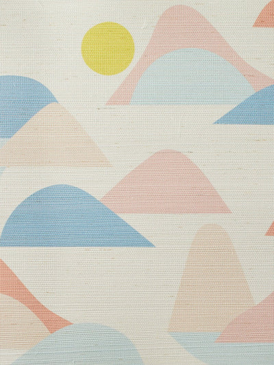 slopes coral grasscloth