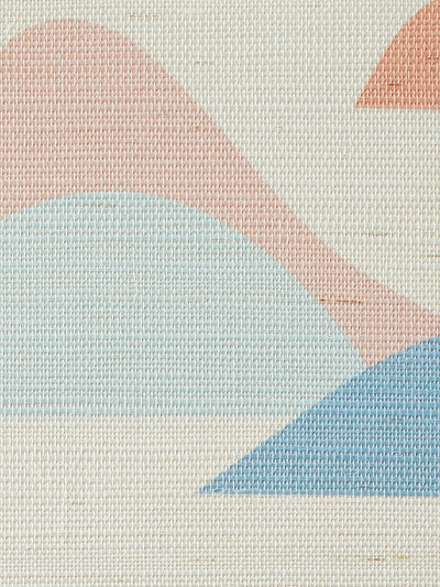 slopes coral grasscloth