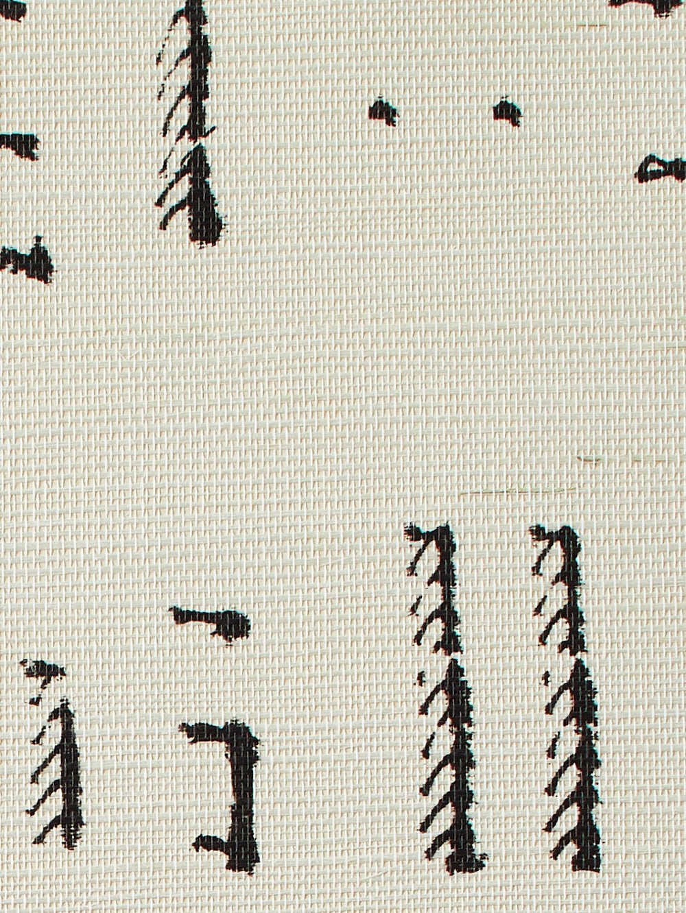 stitch black grasscloth