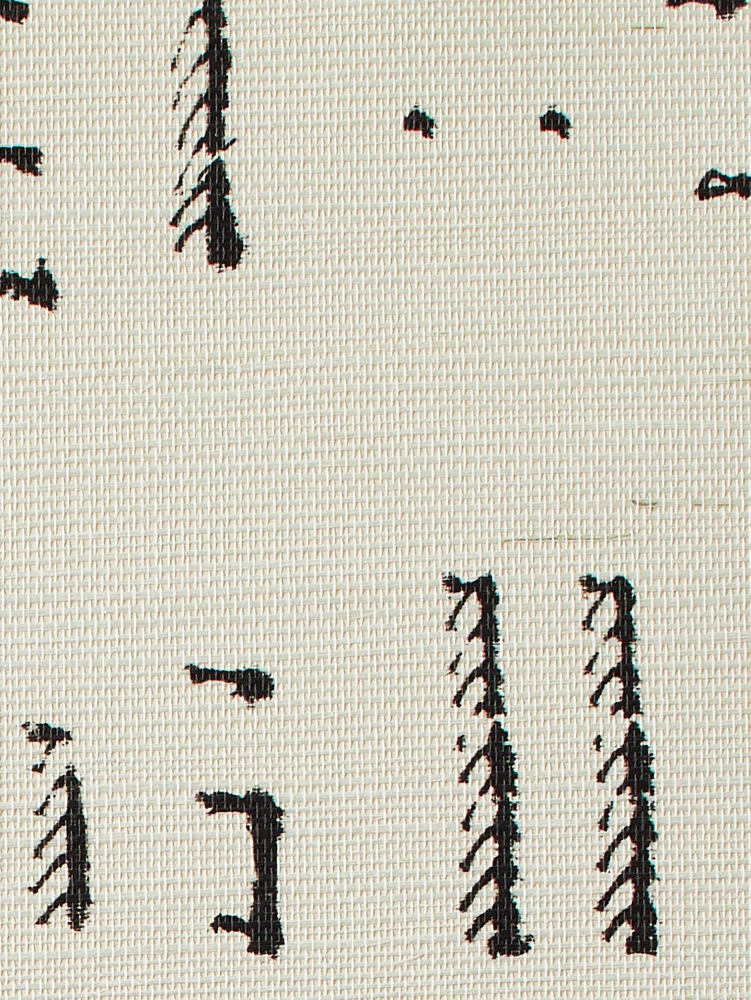 stitch black grasscloth