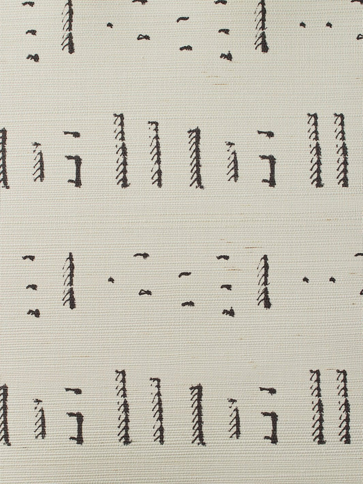 stitch chocolate grasscloth