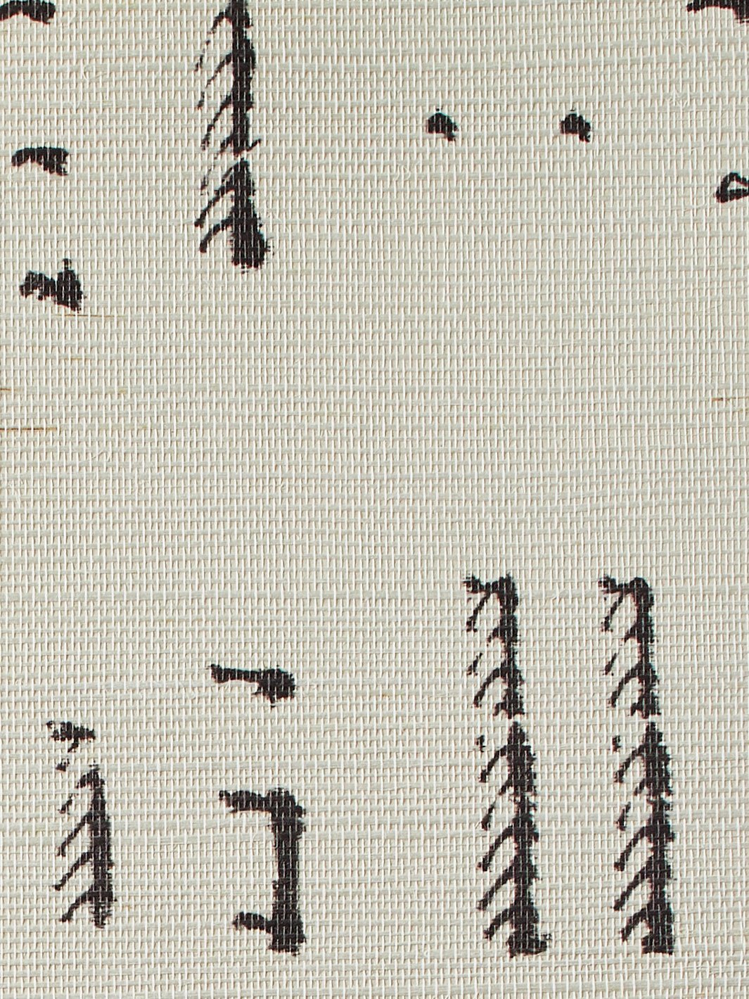stitch chocolate grasscloth