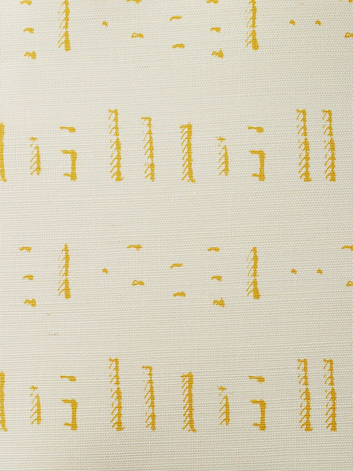 stitch gold grasscloth