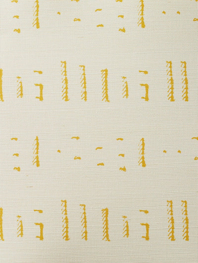 'Stitch' Grasscloth' Wallpaper by Nathan Turner - Gold