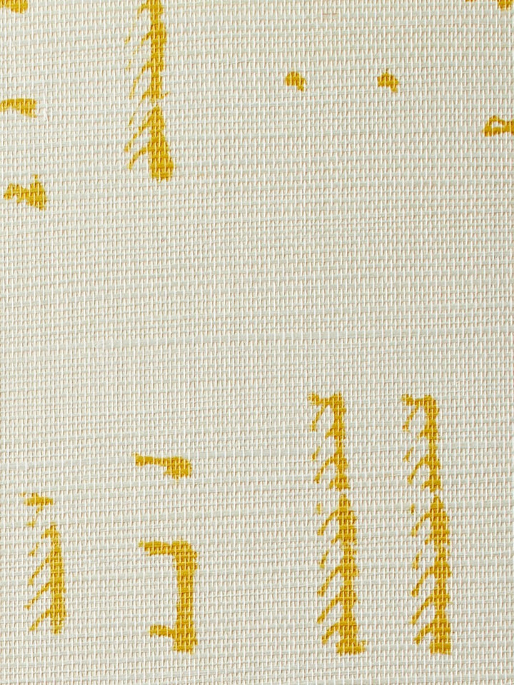 stitch gold grasscloth