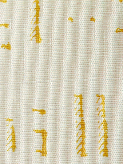 'Stitch' Grasscloth' Wallpaper by Nathan Turner - Gold