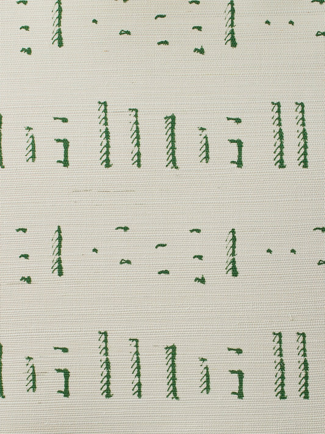 stitch green grasscloth