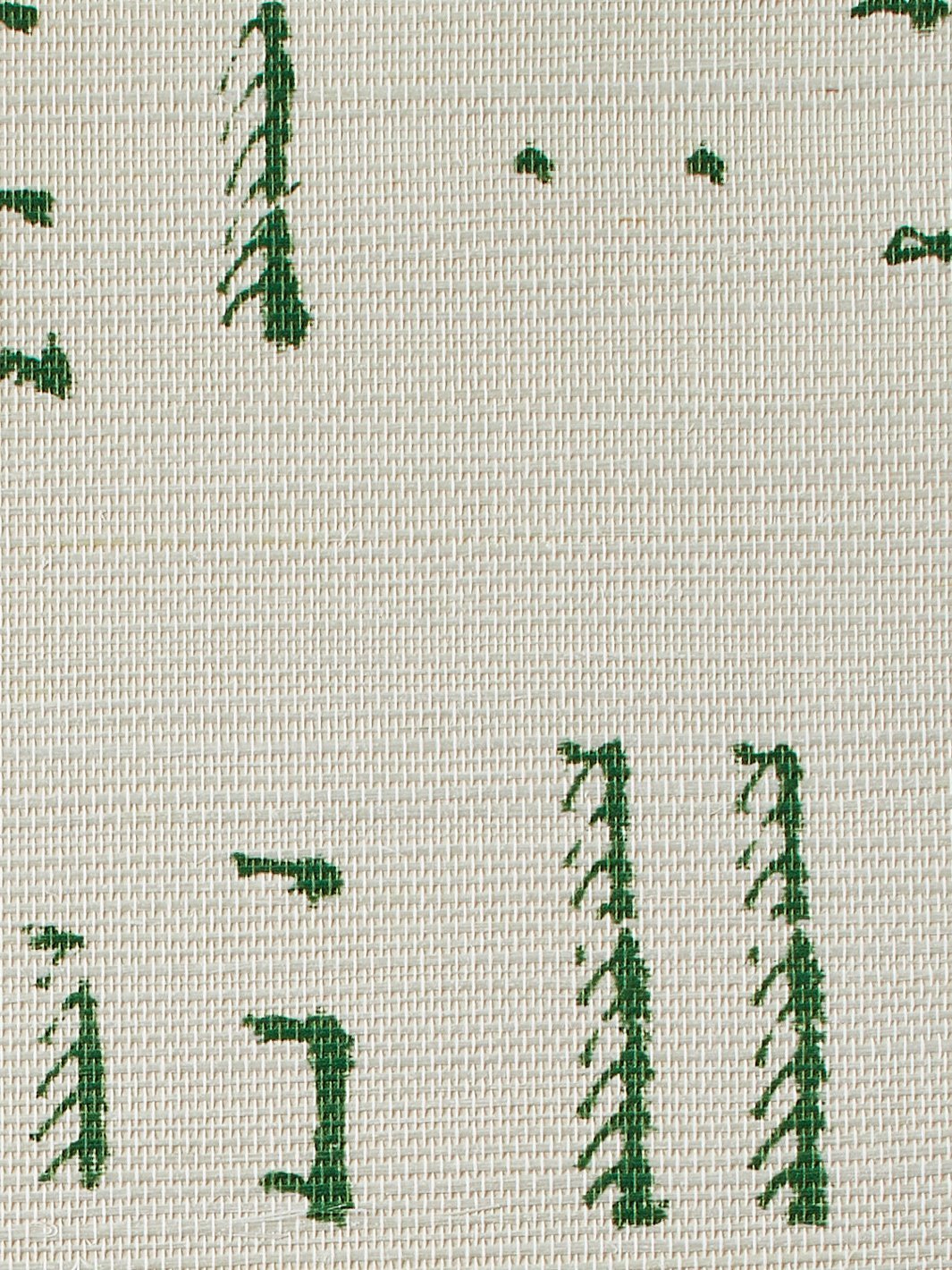 stitch green grasscloth