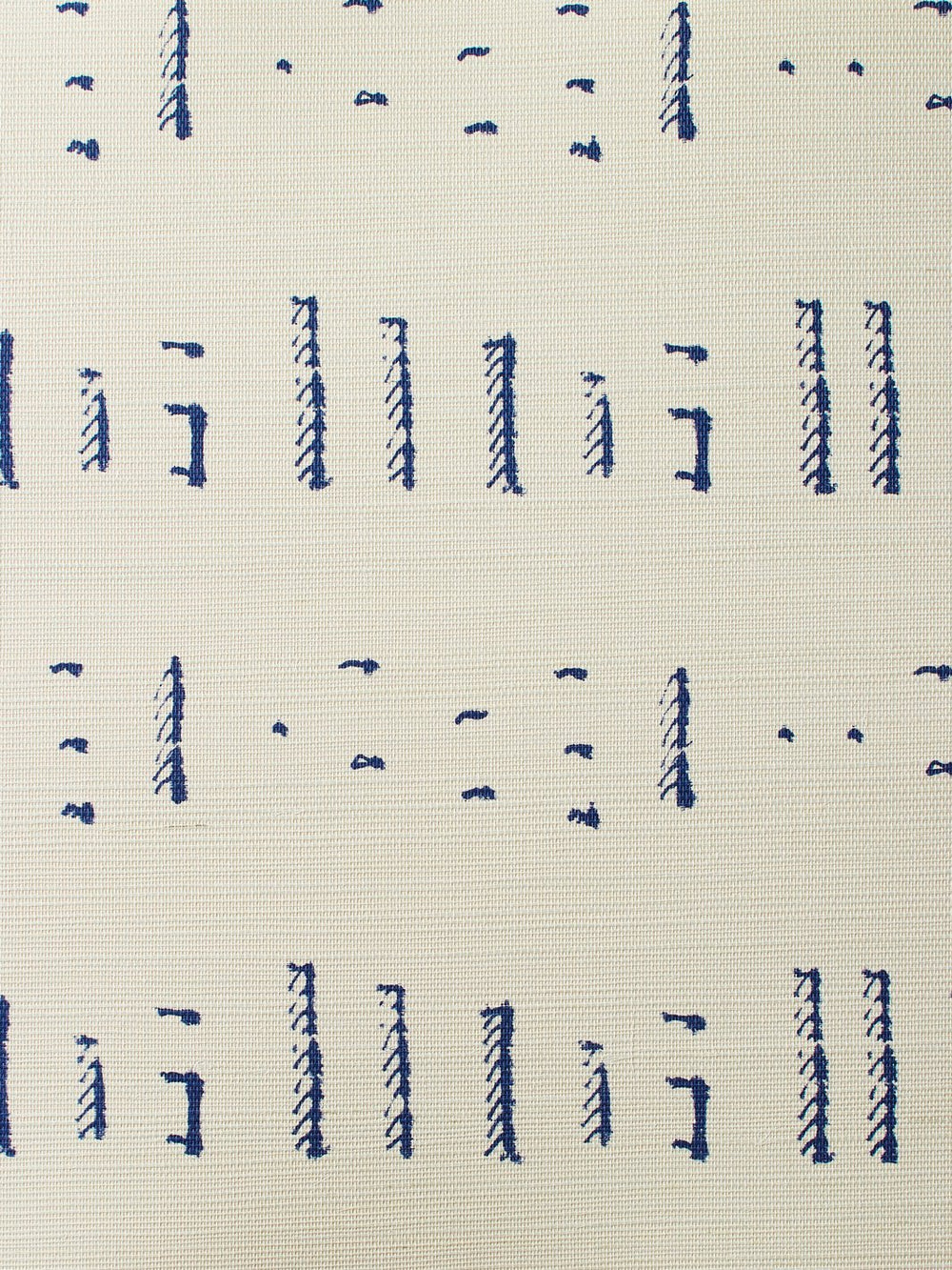 stitch navy grasscloth