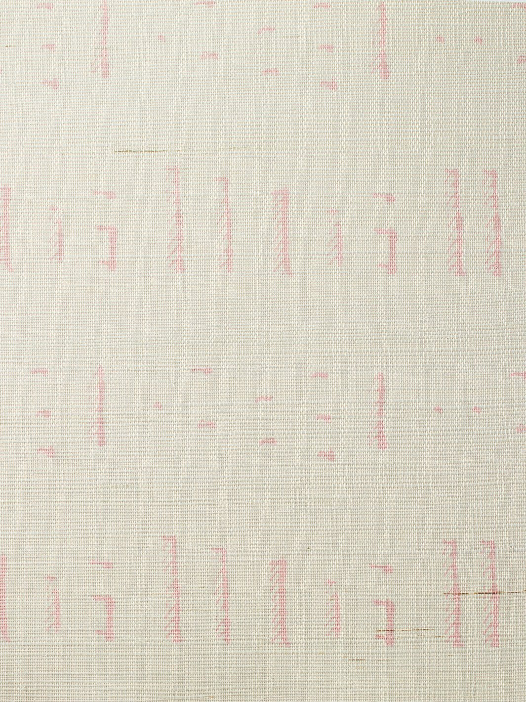 stitch pink grasscloth