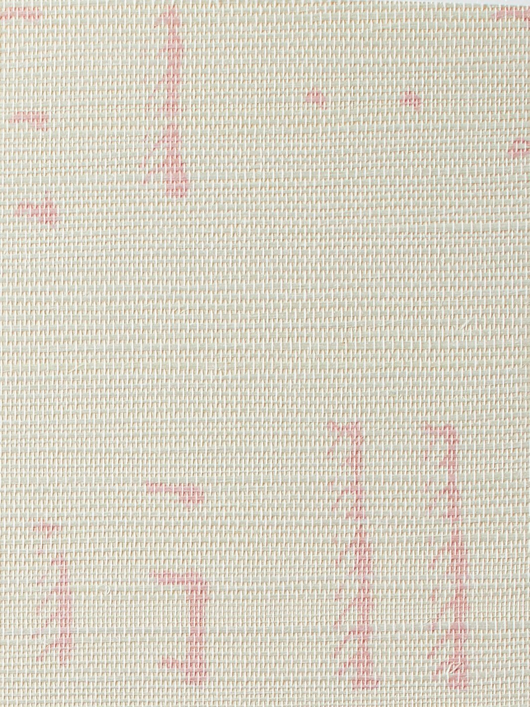 stitch pink grasscloth