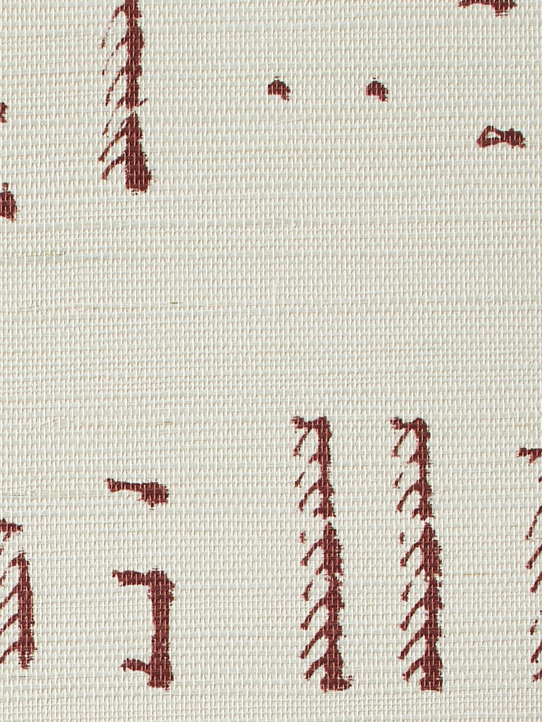 stitch rust grasscloth
